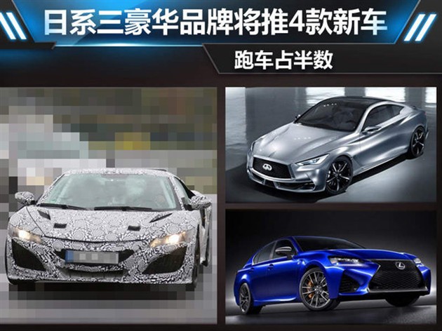 日系三豪华品牌推4款新车