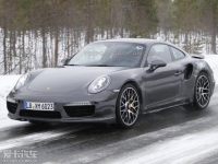 曝新款保时捷911 Turbo S谍照 或九月发布