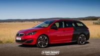 标致308 GTi SW假想图曝光
