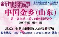 2017中国金乡第三届电动三轮/四轮车展览会