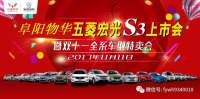 阜陽物華五菱宏光S3上市會暨雙十一全系車型車展特賣會