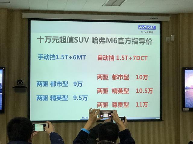 新款哈弗M6正式上市