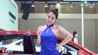 2018寧波國際車展模特劉思齊展臺風采