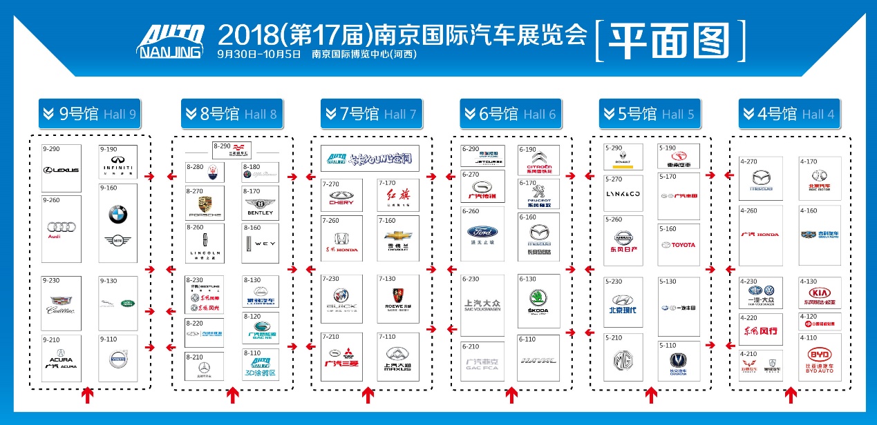 南京国际车展展位图