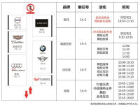 第十九屆杭州西博車展品牌分布圖新鮮出爐！