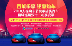 2018人保购车节砖头汽车县域巡展双十一安平站