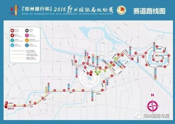 2018郑州国际马拉松赛路线