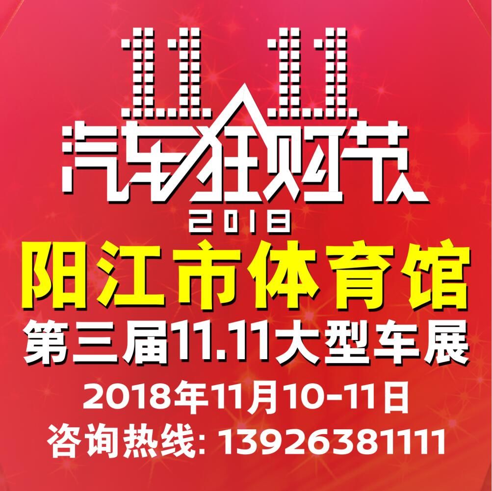 2018阳江市第三届11.11汽车狂购节
