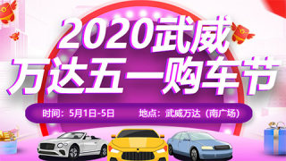 2020武威萬達(dá)五一購車節(jié)