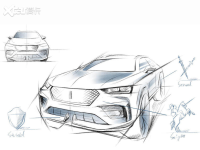 WEY品牌与巴博斯联手打造VV7 GT 新车设计草图曝光 