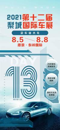 2021第十二屆梨城國際車展8月5日登錄愿景東嶺國際！