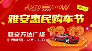 2022雅安雙十二惠民購車節(jié)
