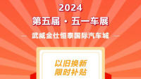 2024武威金仕恒泰国际汽车城第五届五一车展