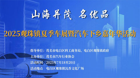 2025观珠镇夏季车展暨汽车下乡嘉年华活动