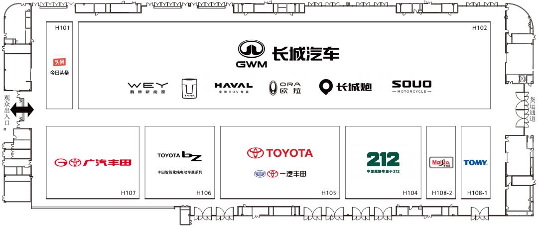 成都国际车展展位图