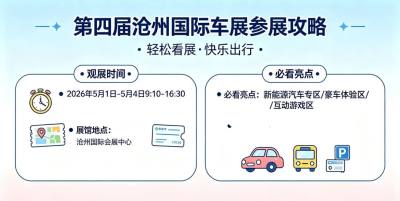 一张图，带你玩转第四届沧州国际车展！