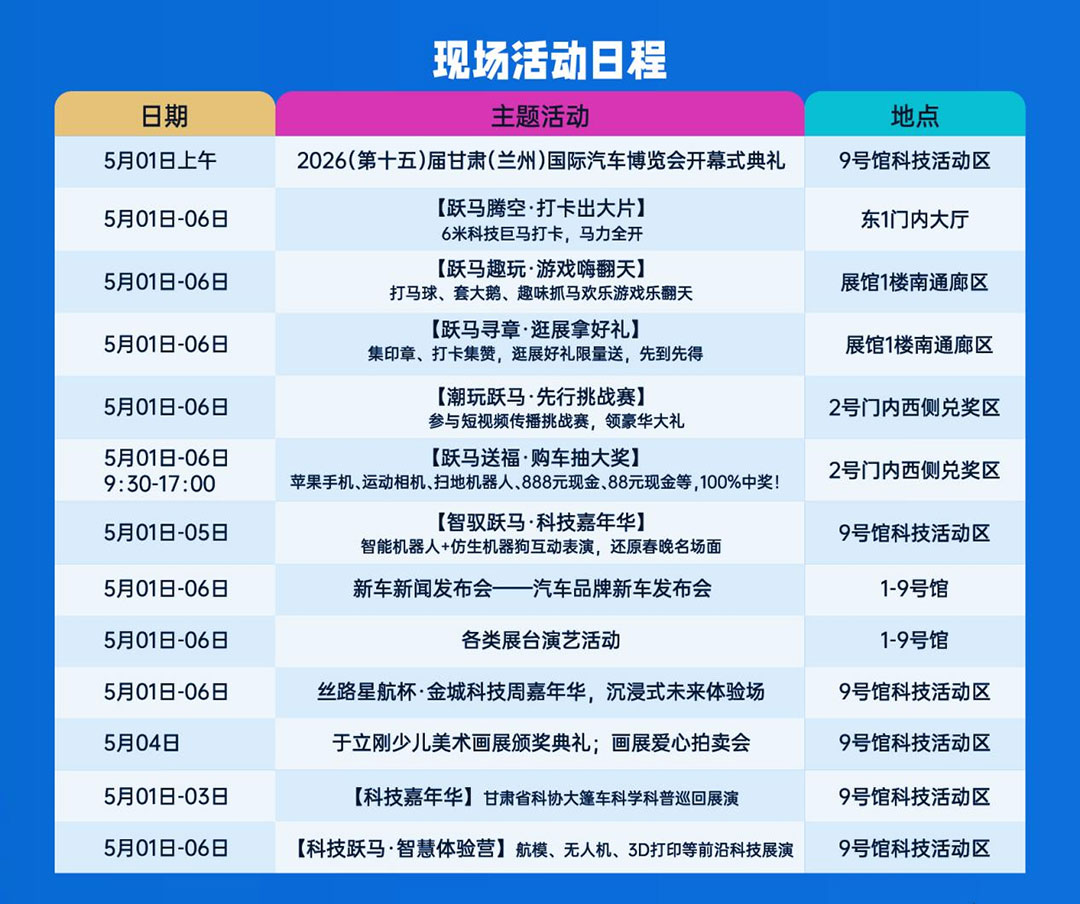 兰州五一国际车展